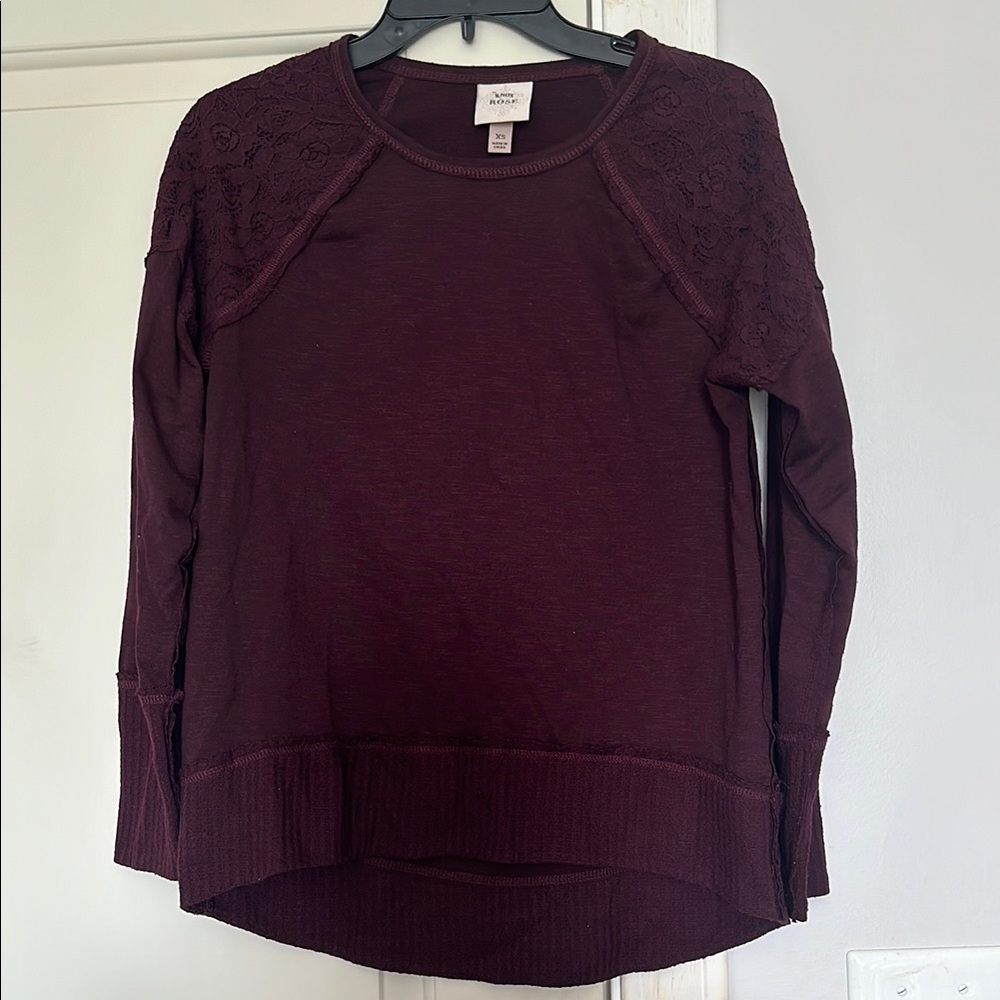 Knox Rose Red Relaxed Hoodie Sweatshirt